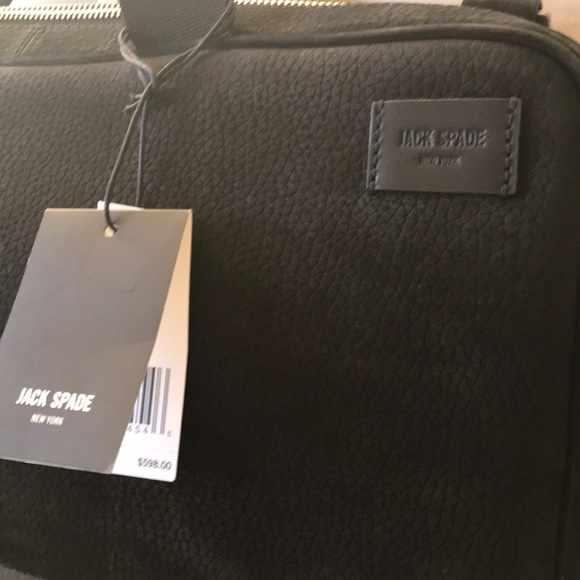 Jack Spade Briefcase laptop dipped Nubuck NWT - Picture 4 of 8
